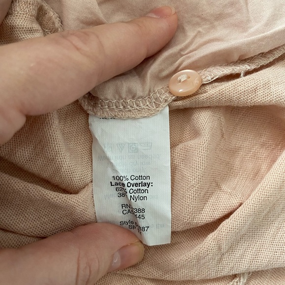 J Crew Lace Overlay Tank Top in Blush - Picture 8 of 8